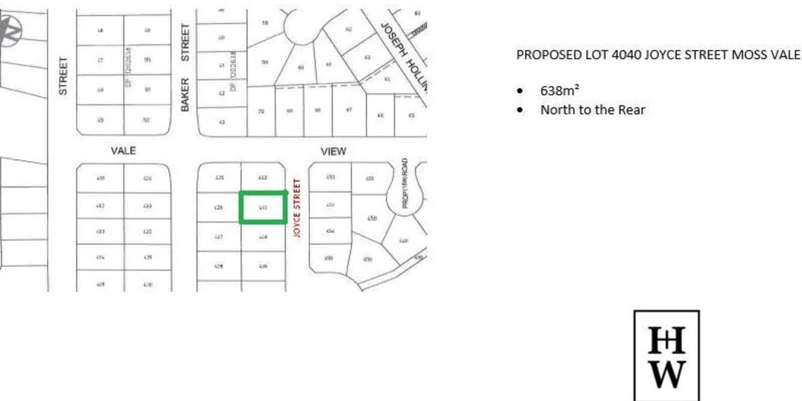  Proposed Joyce Street Moss Vale